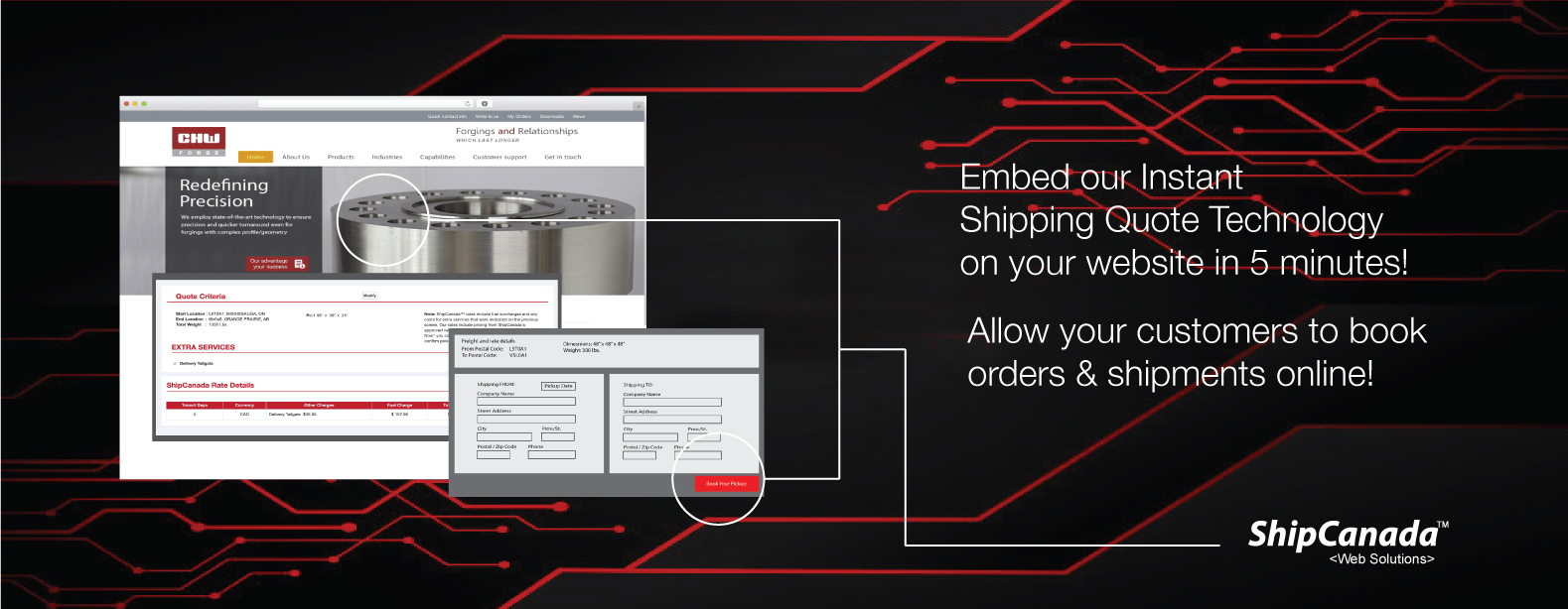 Instant Shipping Quotes Technology