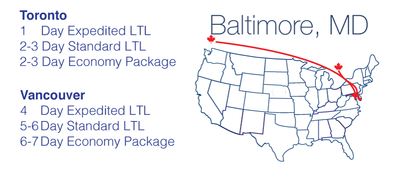 Baltimore canada transit