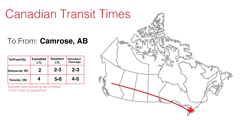 Shipping Camrose ab