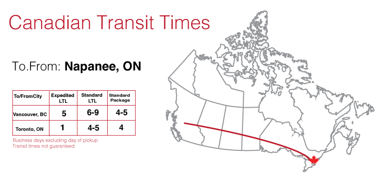 Shipping Napanee on