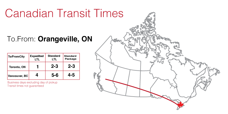 Shipping Orangeville on