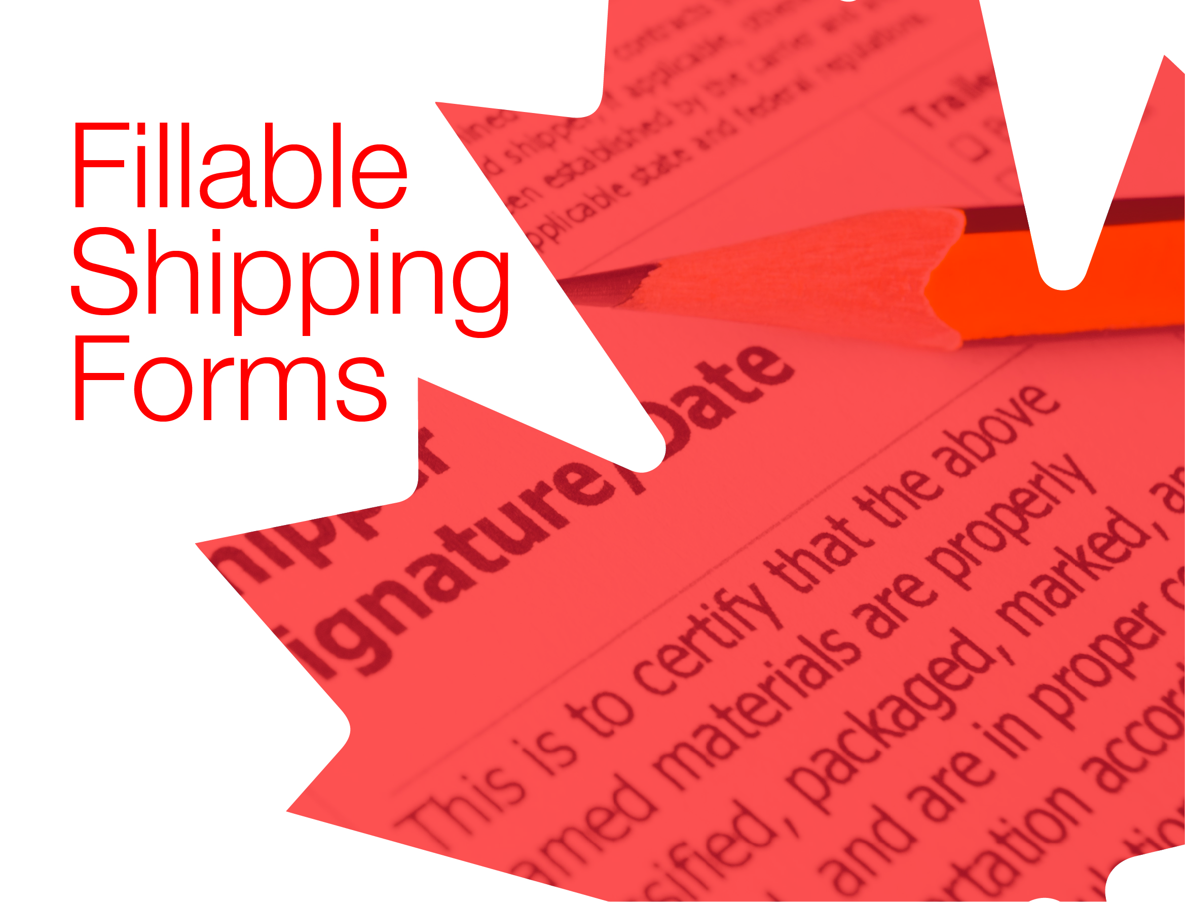 Fillable Shipping Forms