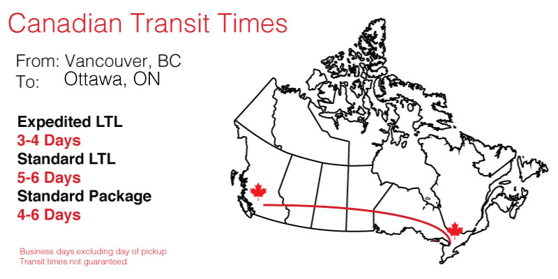 Shipping vancouver to ottawa