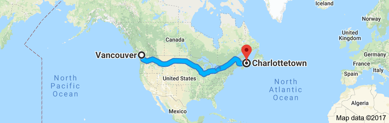 Shipping From Vancouver to Charlottetown