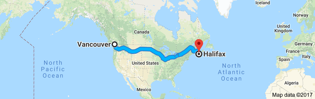 Shipping From Vancouver to Halifax