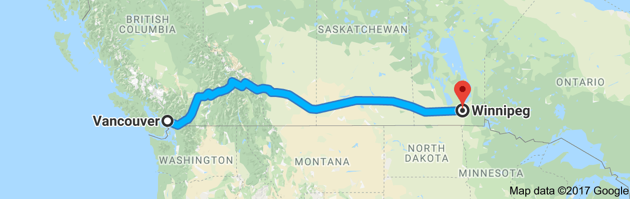 Shipping From Vancouver to Winnipeg